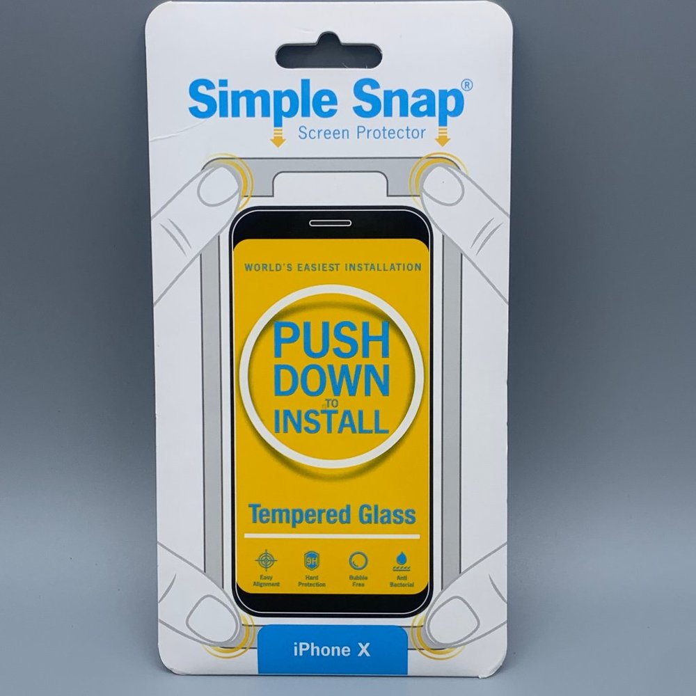 Simple Snap iPhone X / XS 10 Screen Protector NEW